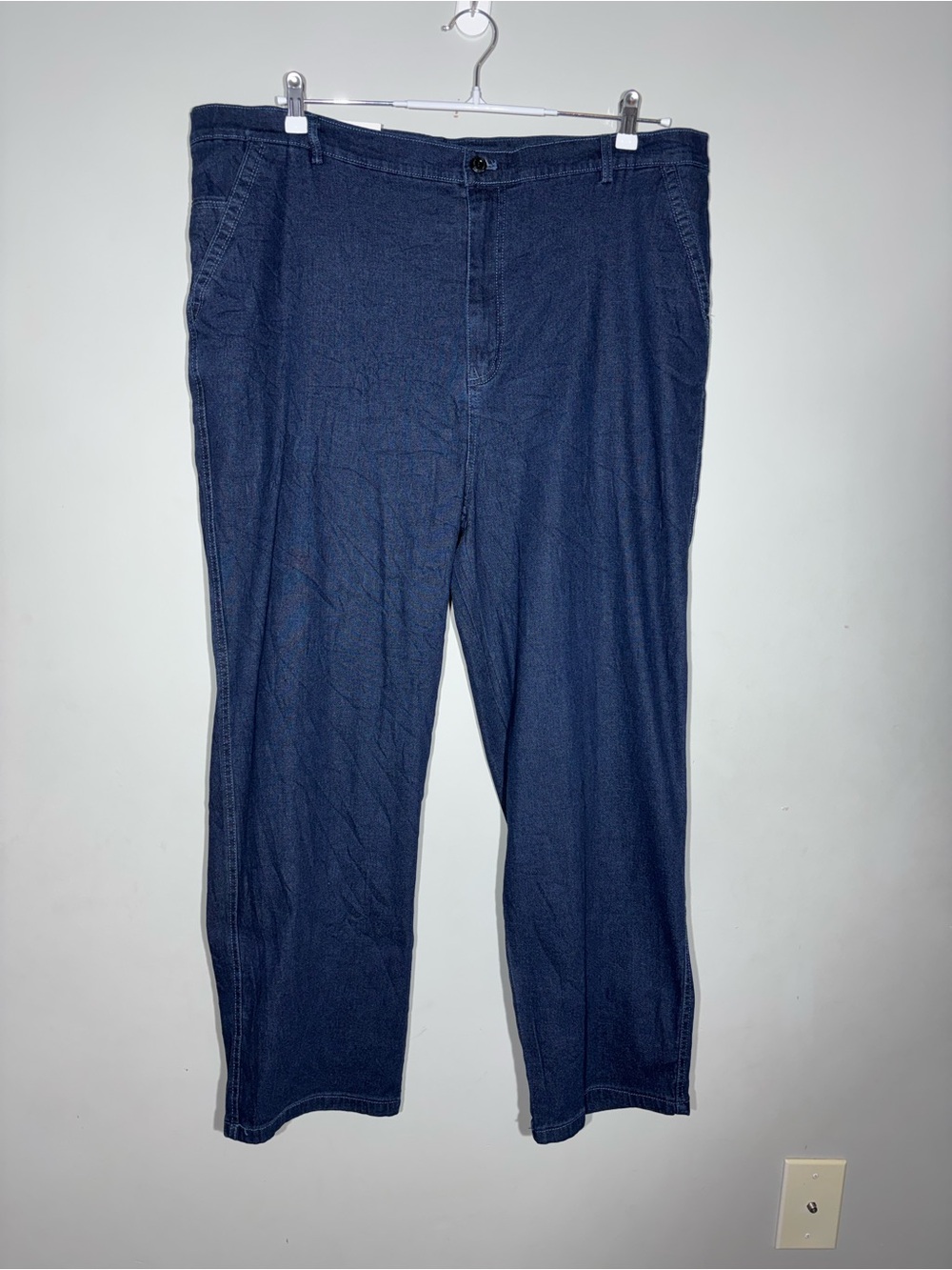 Jett Jeans Mens Straight Fit Blue Denim Pants Size 44W 28L Stretch NEW